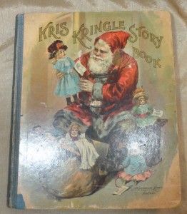 Vintage Xmas Book Kris Kringle Story McLoughlin Bros NY Christmas