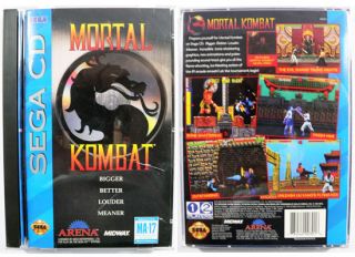 Sega CD Mortal Combat Video Game Complete Set RARE