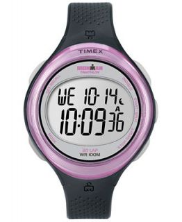 Timex Watch, Womens Digital Ironman 30 Lap Gray Resin Strap 38mm