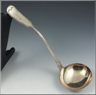 Nice Early 19thC H.B. Stanwood & Co Boston Coin Silver Ladle
