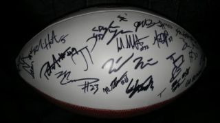 2012 Oregon State St Beavers team signed ALAMO BOWL football  CERT