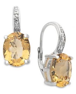 Victoria Townsend Sterling Silver Earrings, Citrine (4 3/4 ct. t.w