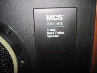 MCS Series Bass Reflex 3 Way Speaker System Model 683 8229 Monsters