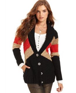 Free People Sweater, Long Sleeve V Neck Striped Cardigan