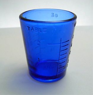 Ounce Cobalt Blue Glass Measuring Cup Shot Glass