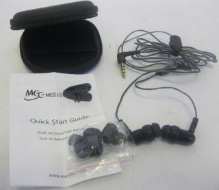 MEElectronics M6P BK Sports Sound Isolating Ear Headphones Microphone