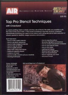 Top Pro Airbrush Stencil Techniques Air Brush Skull DVD