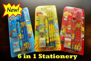 in 1 Stationery Pencils Eraser Mechanical Pencil Lead School