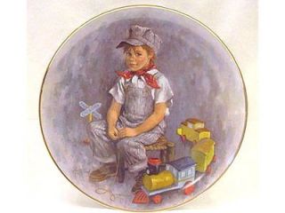 1978 John McClelland Ed Collector Plate When I Grow Up Boy with His