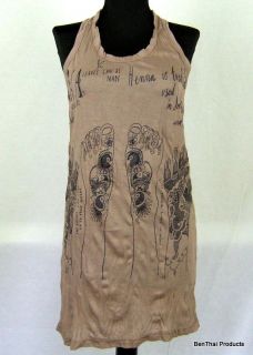Henna Mehndi Tatto T Shirt Tunic Tank Top Mini Dress XL