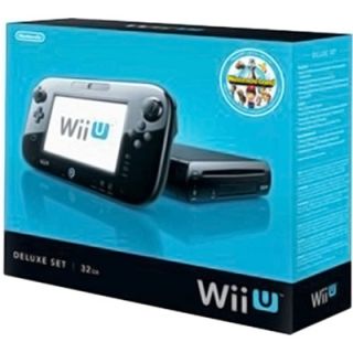 In Hand Nintendo Wii U Latest Model Deluxe Set 32 GB Black Console