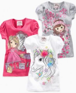 Hello Kitty Kids Shirt, Little Girls Graphic Ruffle Tunic   Kids