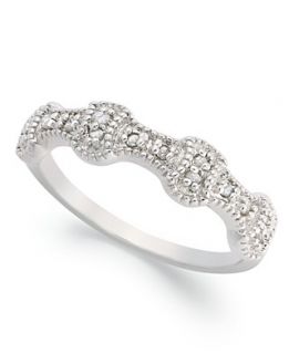 Diamond Ring, Sterling Silver Diamond Fashion Band (1/10 ct. t.w.)
