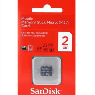 New SanDisk 2GB Memory Stick Micro M2 MS Flash Retail