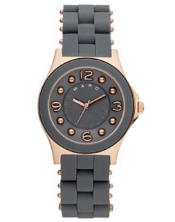 Marc by Marc Jacobs Watch, Womens Gray Silicone Wrapped Stainless