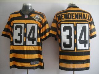New NlKE Rashard Mendenhall #34 Steelers Throwback 2012 Jersey Yellow