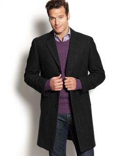 Nautica Coat, Solid Overcoat   Mens Coats & Jackets