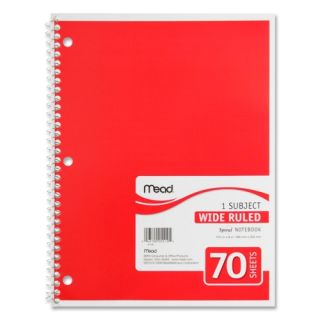 Mead 5 Subject College Ruled Wirebound Notebook 200SHT