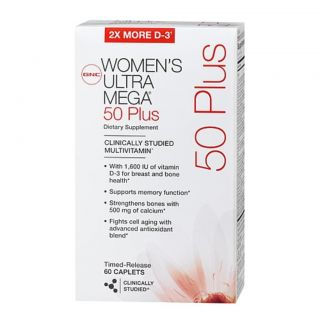Womens Ultra Mega 50 Plus Dietary Supplement 60 Tab Vitamins