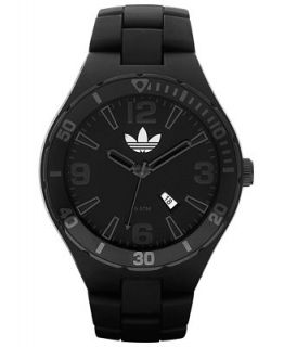 adidas Watch, Mens XL Cambridge Black Plastic Bracelet 50mm ADH2604