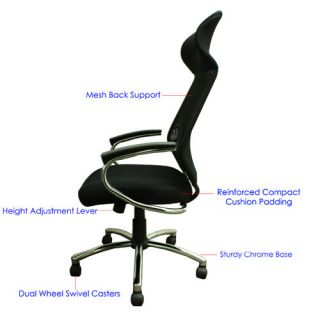 New Merax Ergonomic Computer Office Desk Chair H 8890F Black