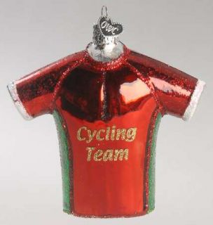 Merck Familys Old World Christmas Ornament Bicycle Jersey 8859915