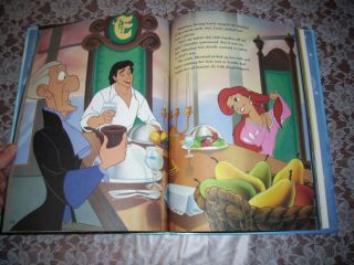 Disney The Little Mermaid Hardcover Large Book Mouse Works Classic