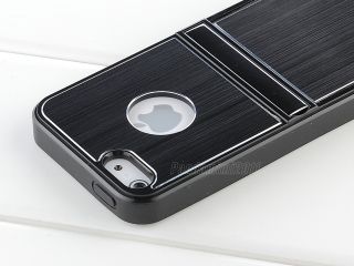 Luxury Brushed Metal Aluminum Chrome Hard Case for iPhone 5 5g 6th