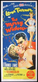 The Merry Widow 52 Lana Turner Original Daybill Poster