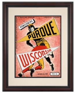 Mounted Memories Wall Art, Framed Purdue vs Wisconsin Football Program