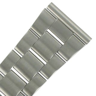 Roma 22mm 15 Curved or Straight Stainless Metal Watch Band