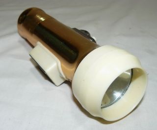 Vintage Meyer Flashlight Torch with Magnet Made in Hong Kong Aluminum