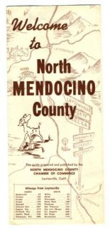 Welcome to North Mendocino County 1960s California