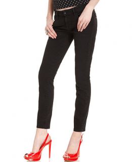 GUESS Jeans, Kate Skinny Black Wash Rhinestone   Womens Jeans