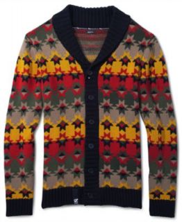 LRG Sweater, Giraffe Tribe Zip Cardigan   Mens Sweaters