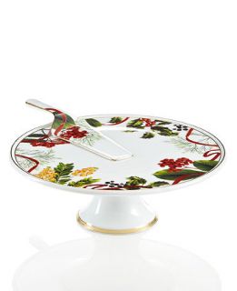 Charter Club Dinnerware, Holly Berry Cake Stand with Server