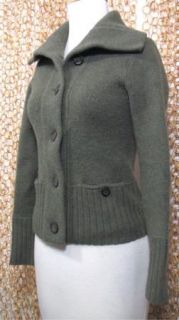 Crew Womens Thick Chunky Knit Button Up Long Sleeve Cardigan Sweater