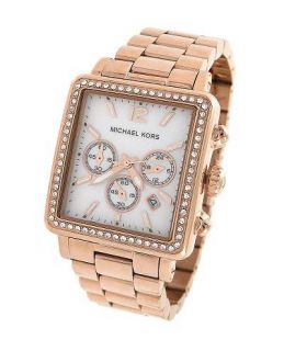 Michael Kors Womens MK5571 Rose Gold Chronograph Watch