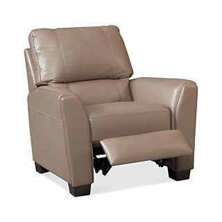 Kyle Leather Seating with Vinyl Sides & Back Recliner Chair, 38W x 36
