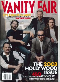 Vanity Fair Jack Nicholson Harrison Ford Brad Pitt Tom Hanks Cruise 4