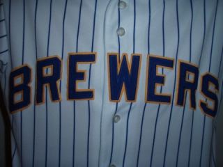 Prince Fielder MLB Baseball Jersey Brewers Authentic Majestic M