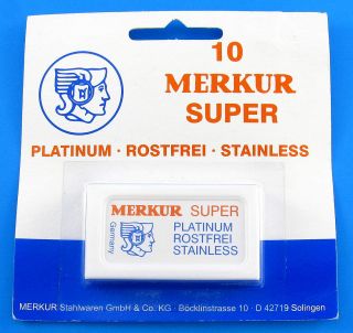 Merkur Short Shavette blades 10 pack (Divide to equal 20 blades). Will