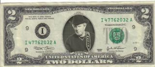 Merle Haggard $2 Dollar Bill Mint RARE $1