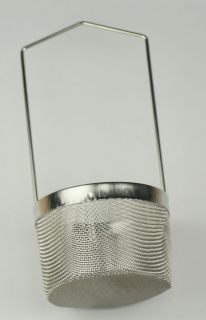 Mesh basket for holding parts while cleaning in a jar or ultrasonic