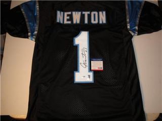 Cam Newton Signed Carolina Panthers Autographed Custom Jersey PSA DNA