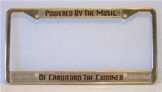 Michael Crawford License Plate Holder Phantom of The Opera