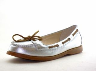 Michael Kors Tabitha Womens Shoes Silver Moccasins 6 5