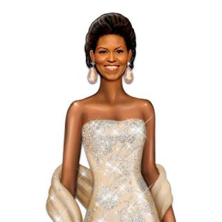 The Michelle Obama Radiant Beauty Figurine by Bradford Exchange