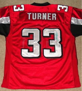 Michael Turner Autographed Football Falcons w Proof