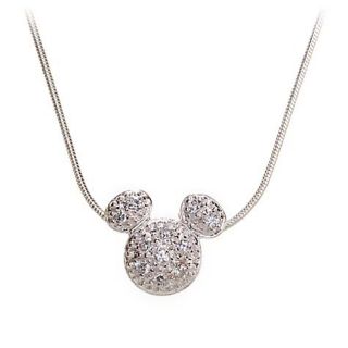 SWAROVSKI Crystal MICKEY MOUSE Large Charm Necklace Chain Pendant NEW
